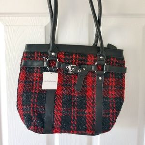 NEW Red Plaid Purse